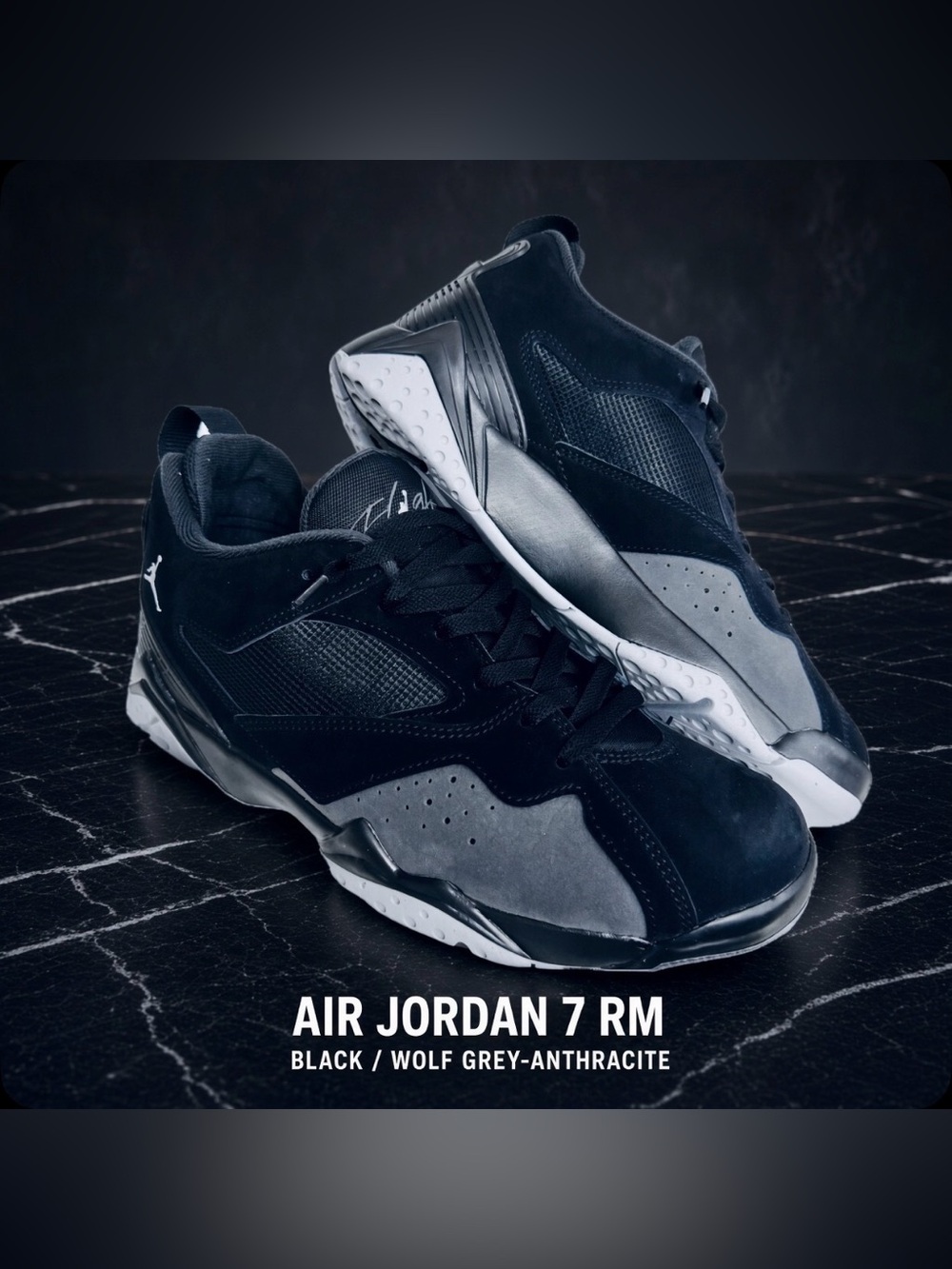 Air Jordan 7 RM “92 MVP” – Black/Wolf Grey
Size 10 | Barely Worn | No Box